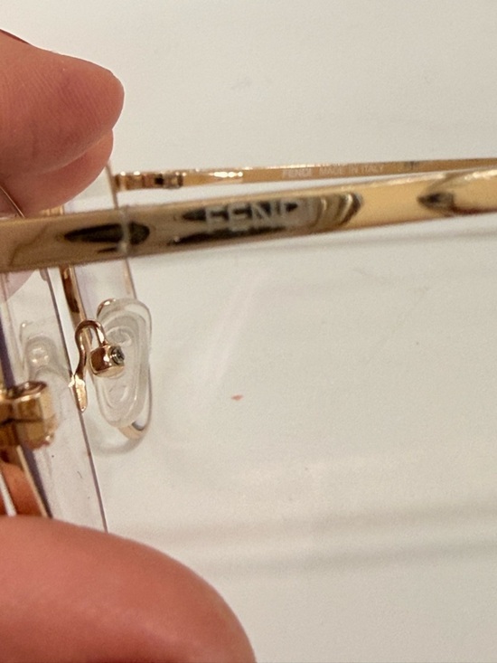 Fendi cat eye prescription glasses Gold Metal